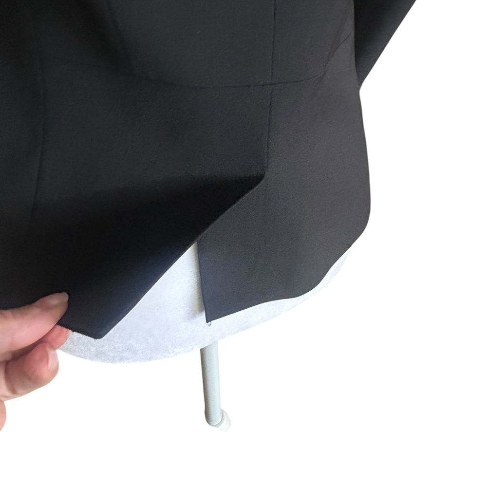 Talbots Black Single Button Cropped Wool Blazer S… - image 6